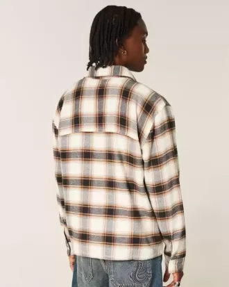 Camicia di flanella squadrata