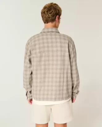 Camicia di flanella squadrata