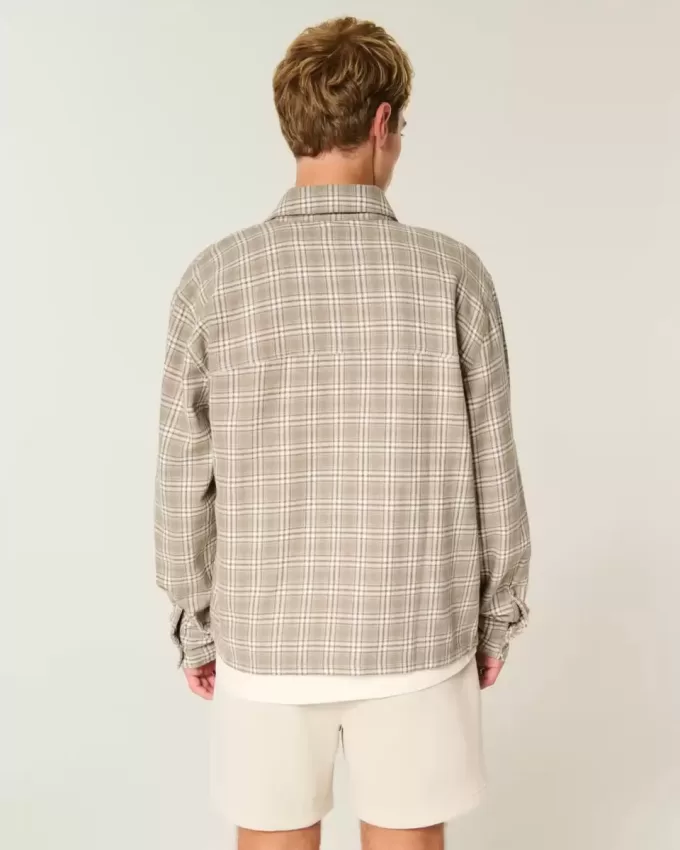 Camicia di flanella squadrata