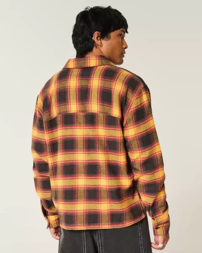 Camicia di flanella squadrata