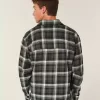 Camicia di flanella squadrata