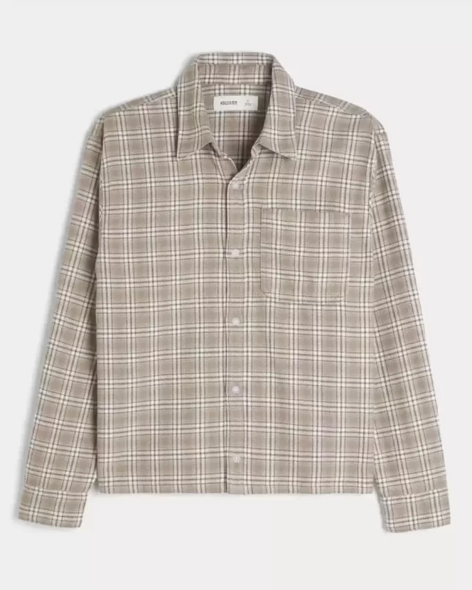 Camicia di flanella squadrata