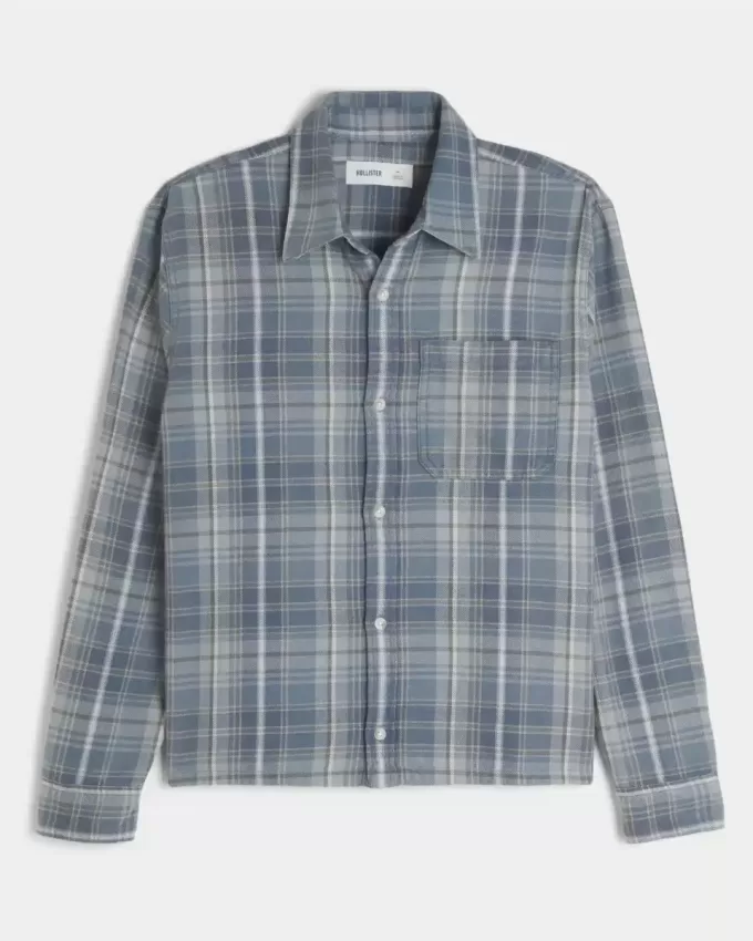Camicia di flanella squadrata