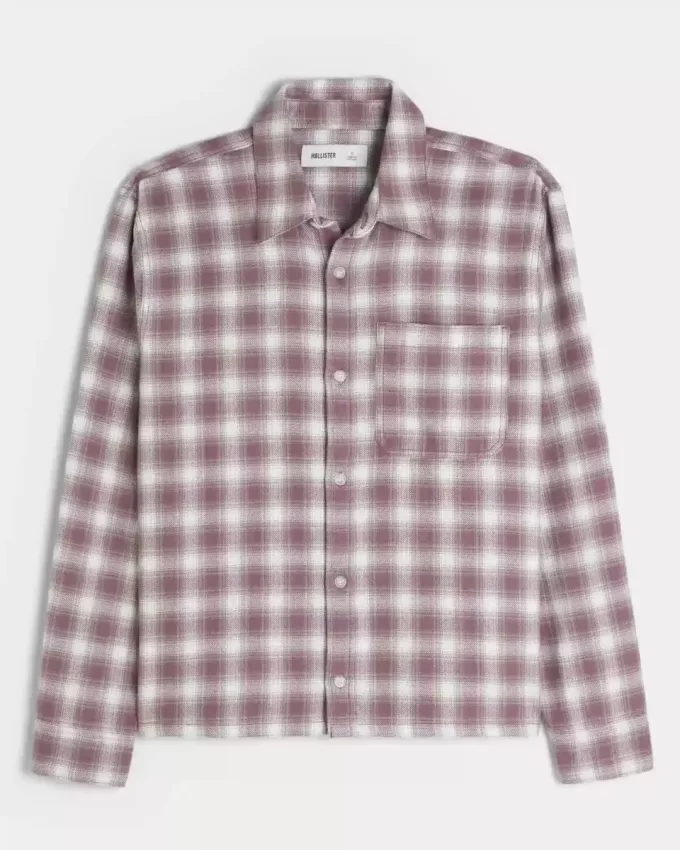 Camicia di flanella squadrata
