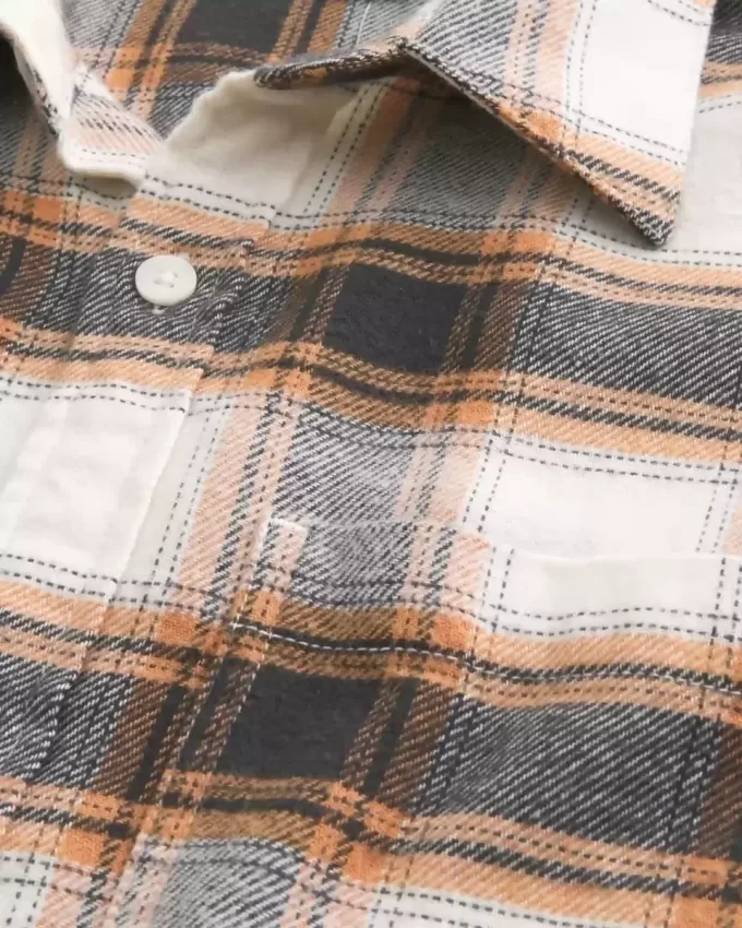 Camicia di flanella squadrata