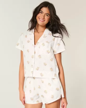 Camicia in cotone Oxford a maniche corte