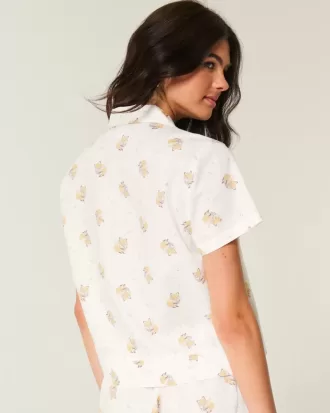Camicia in cotone Oxford a maniche corte
