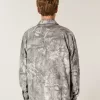 Camicia in flanella mimetica squadrata