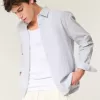Camicia in misto lino con bottoni