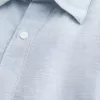 Camicia in misto lino con bottoni