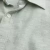 Camicia in misto lino con bottoni