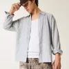 Camicia in misto lino rilassata