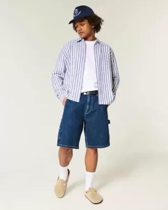 Camicia in misto lino rilassata