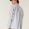 Camicia in misto lino rilassata