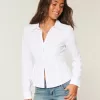 Camicia in popeline con bottoni