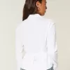Camicia in popeline con bottoni