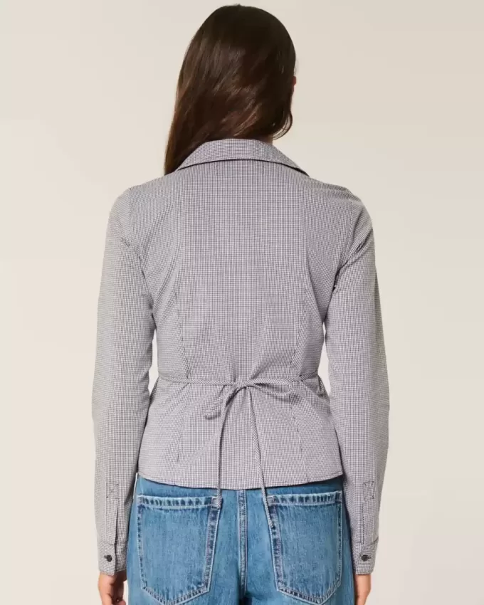 Camicia in popeline con bottoni