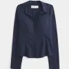 Camicia in popeline con bottoni