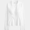 Camicia in popeline con bottoni