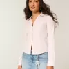 Camicia in popeline elasticizzato con bottoni
