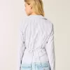 Camicia in popeline elasticizzato con bottoni