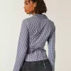 Camicia in popeline elasticizzato con bottoni