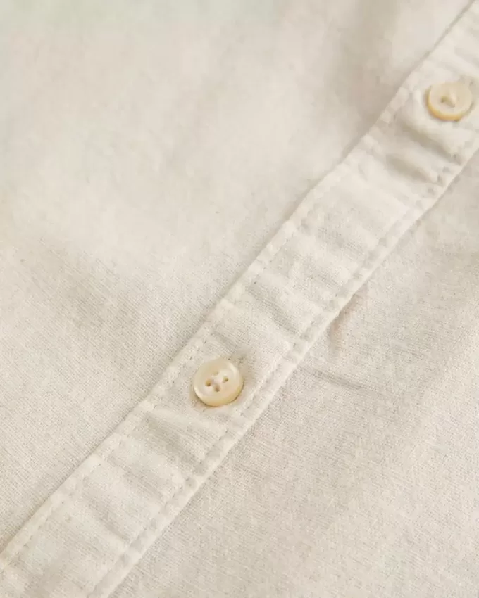 Camicia oversize in misto lino