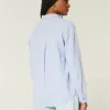 Camicia oversize in misto lino