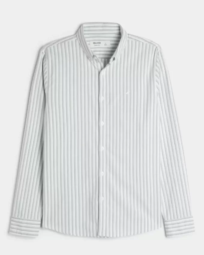 Camicia Oxford a maniche lunghe