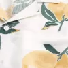 Camicia squadrata con motivo a limone in misto lino