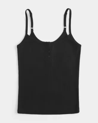 Canotta Henley con tacca a coste