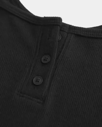 Canotta Henley con tacca a coste