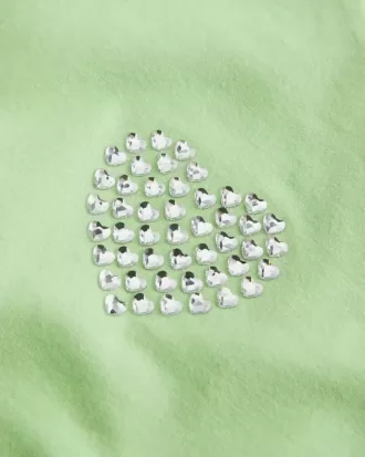 Canotta monospalla con grafica a cuore