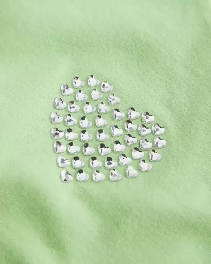 Canotta monospalla con grafica a cuore