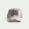 Cappello da camionista con numero grafico mimetico rosa
