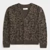 Cardigan con motivo squadrato