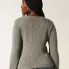 Cardigan con occhielli