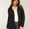 Cardigan senza chiusura con cappuccio Stitchy