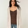 Cardigan senza chiusura con cappuccio Stitchy