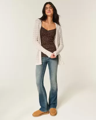 Cardigan senza chiusura con cappuccio Stitchy