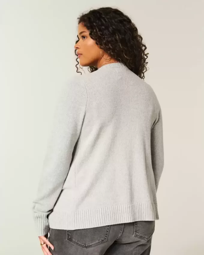 Cardigan senza chiusura con frange facili