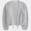Cardigan senza chiusura con trama semplice