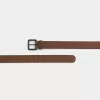 Cintura classica in pelle