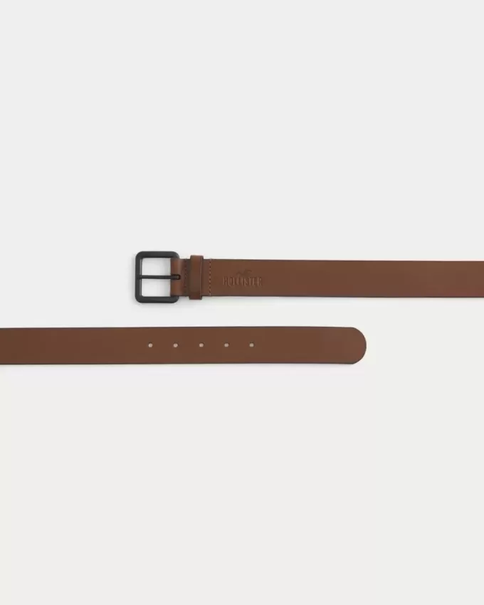 Cintura classica in pelle