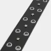 Cintura in pelle con stelle