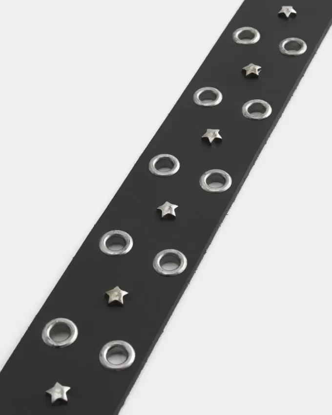 Cintura in pelle con stelle