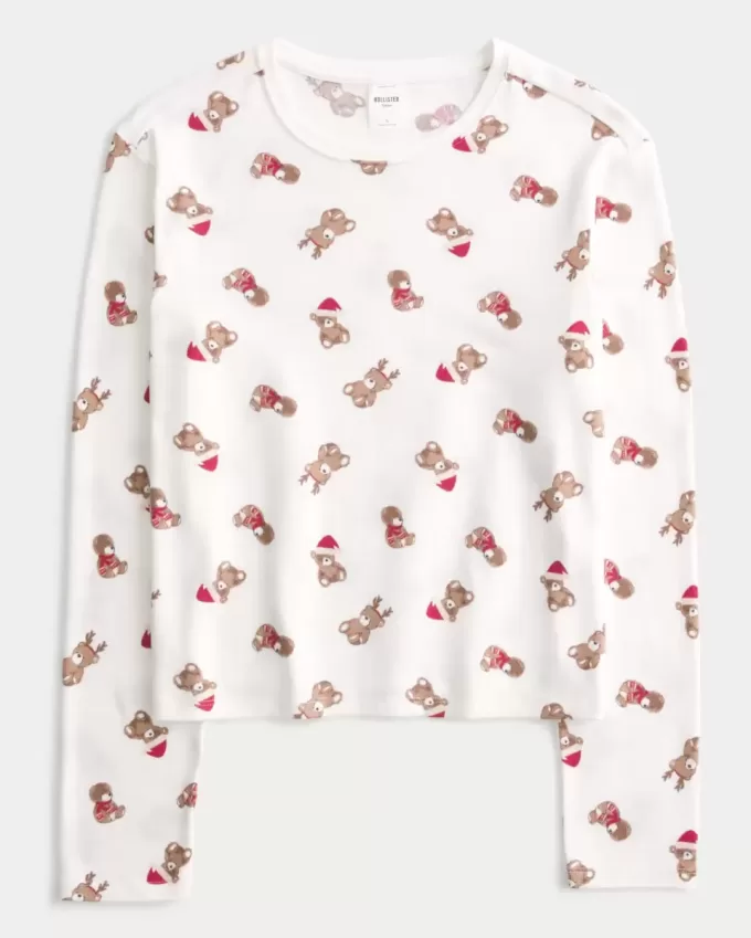 Comoda camicia da pigiama a maniche lunghe