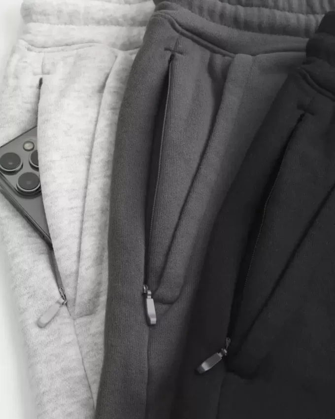 Confezione da 3 pantaloncini con logo a metà coscia in pile Feel Good Hollister