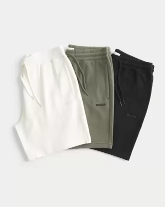 Confezione da 3 pantaloncini in pile con logo sopra il ginocchio