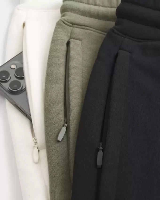 Confezione da 3 pantaloncini in pile con logo sopra il ginocchio